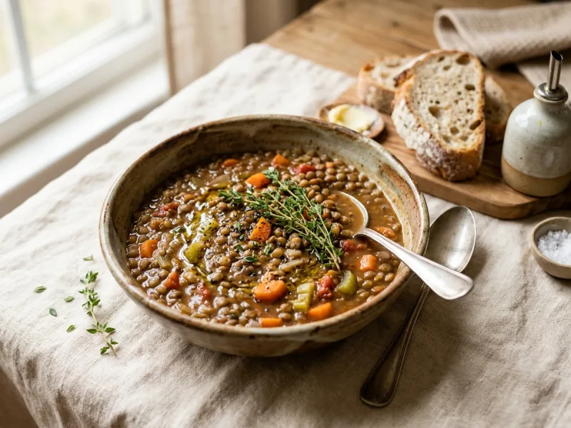Classic Lentil and Vegetable Soup